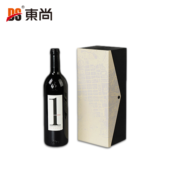 DSW-1005定制酒瓶盒包裝中密度纖維闆木質包裝盒